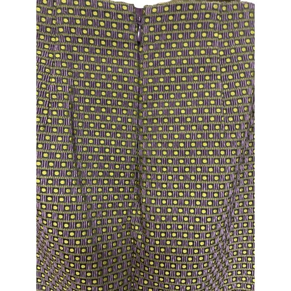 Ann Taylor Women's Pencil Purple Textured Lined Dot Pattern Size 6 NEW Office - Picture 5 of 11